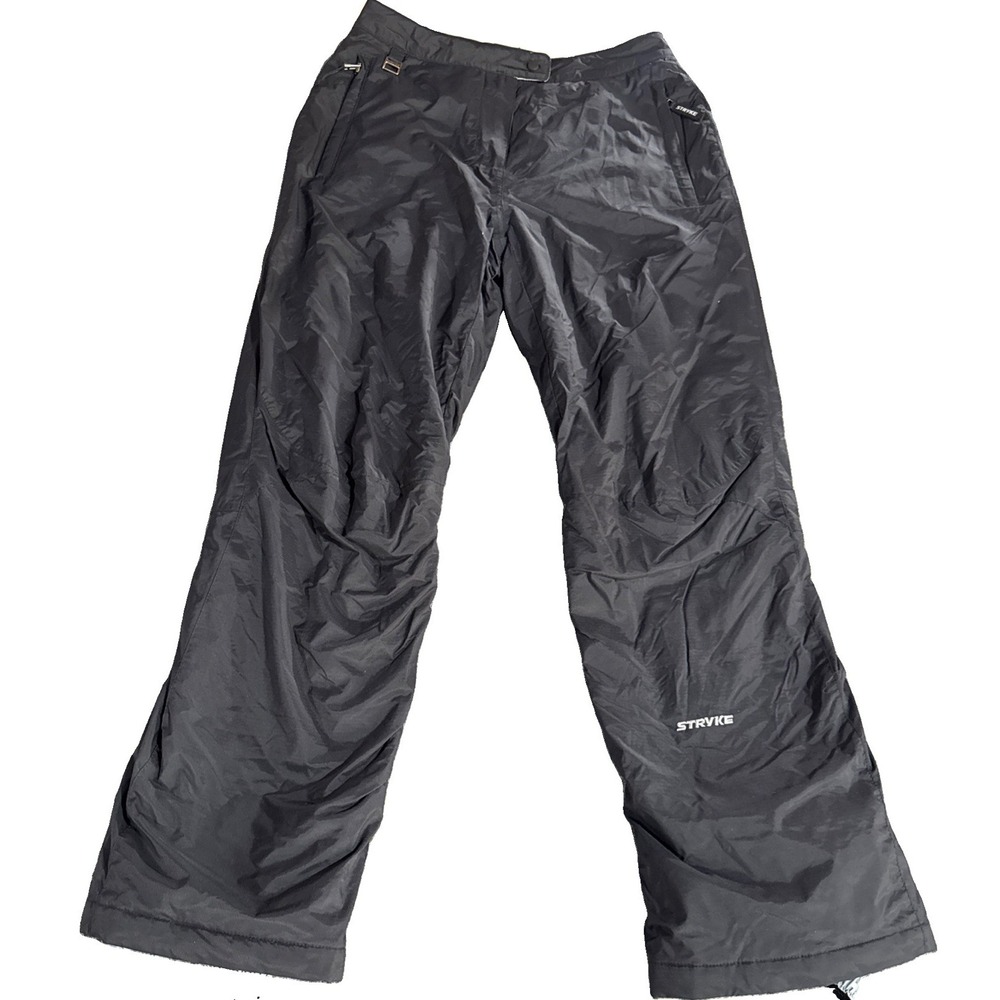 Spyder Stryke Pants Women Size 8 Black Snow Ski Insulated Winter XT Logo